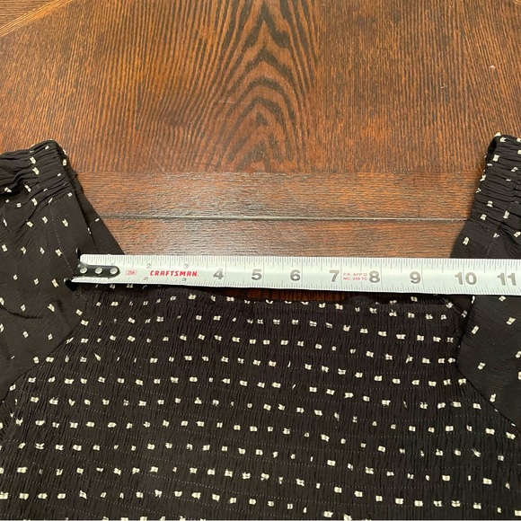 NWT OTT Black Midi Dress with Tan Dash Pattern | Large - Picture 6 of 13